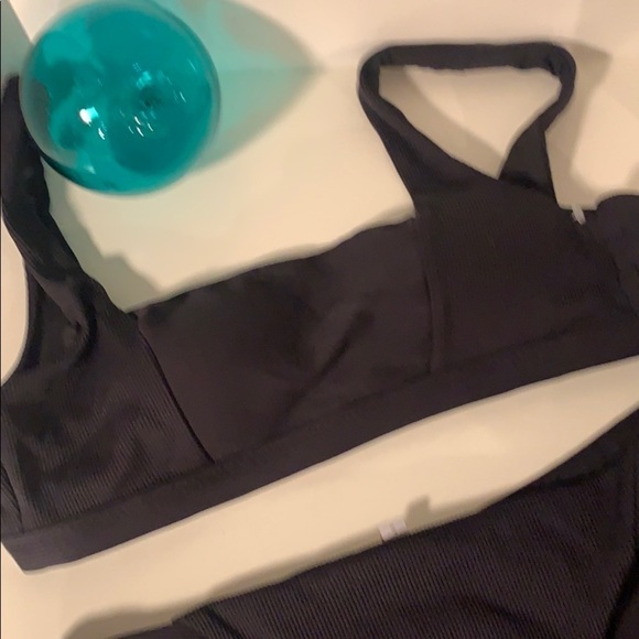 Becca Ribbed Bikini NWOT - Picture 3 of 8